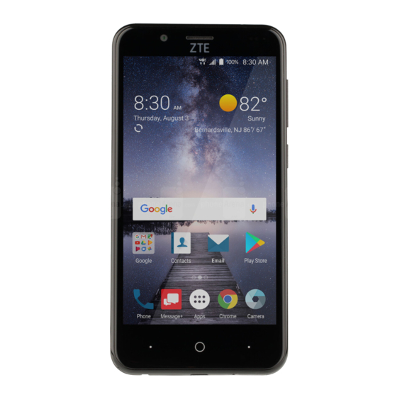 ZTE BLADE VANTAGE Guia Del Usuario