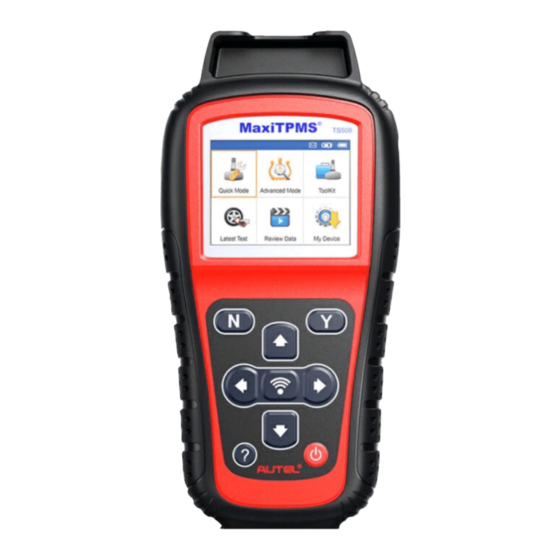 Autel MaxiTPMS TS508 Manuales