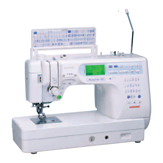 Janome Memory Craft 6600 P Manuales