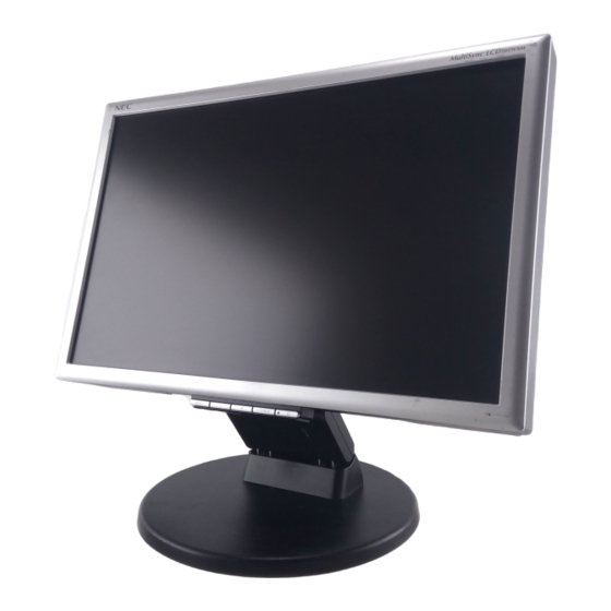 NEC MultiSync LCD205WXM Manual Del Usuario