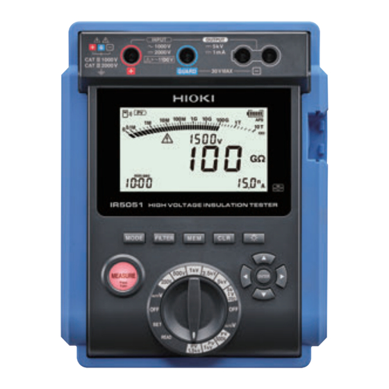 Hioki IR5050 Manual De Instrucciones