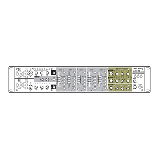 Tascam MZ-223 Manual Del Usuario
