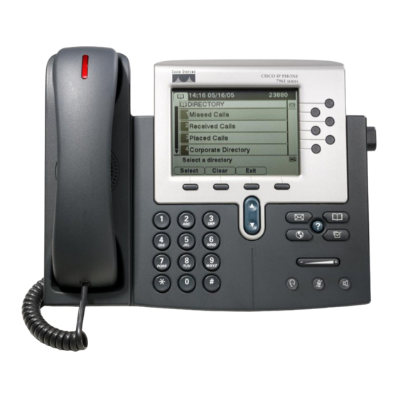 Cisco 7961G Guía De Usuario