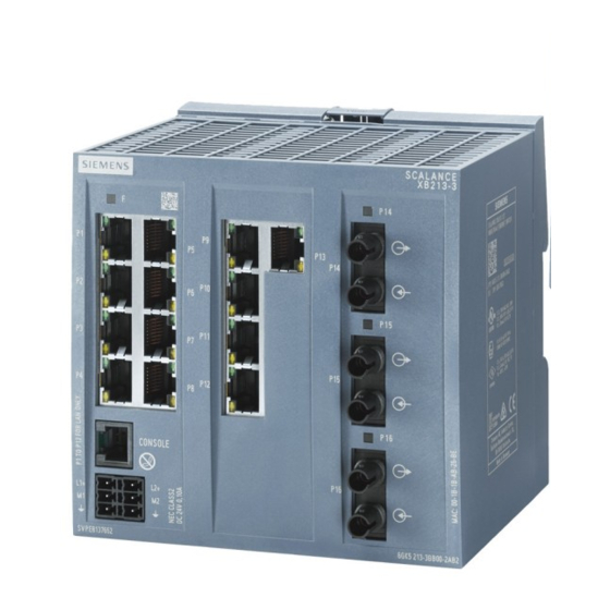 Siemens SIMATIC NET SCALANCE XB-200 Manual De Configuración