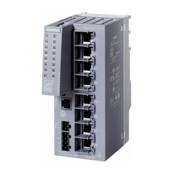 Siemens SIMATIC NET SCALANCE XB-200 Manual De Configuración