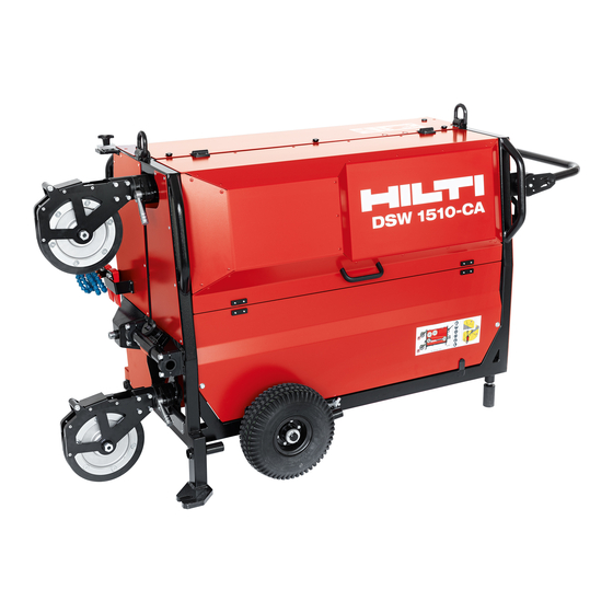 Hilti DSW 1510-CA Manual De Instrucciones