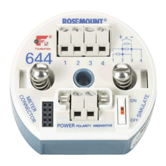 Emerson Rosemount 644H Guia De Inicio Rapido
