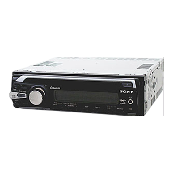 Sony MEX-BT2750 Manual De Instrucciones