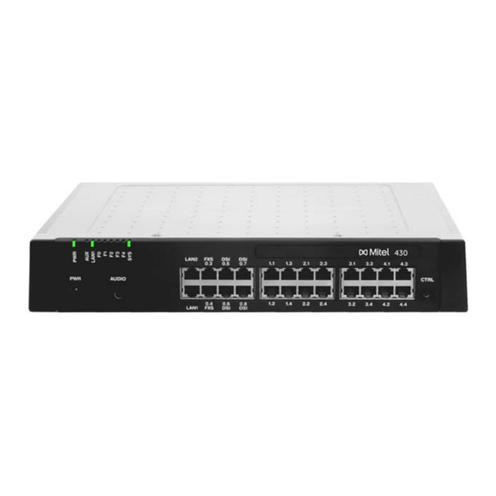 Mitel MIVOICE OFFICE 400 Manual Del Sistema