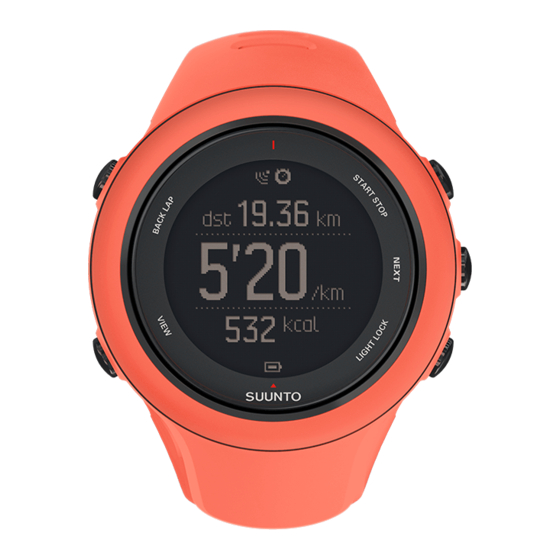 Suunto AMBIT3 SPORT 1.0 Guia Del Usuario