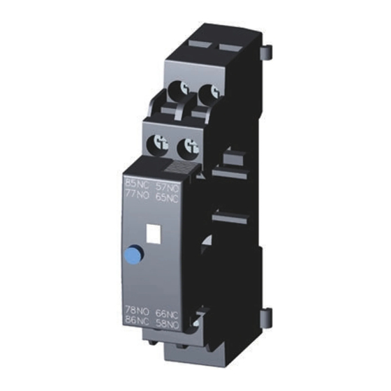 Siemens SIRIUS 3RV2921-1M Serie Instructivo