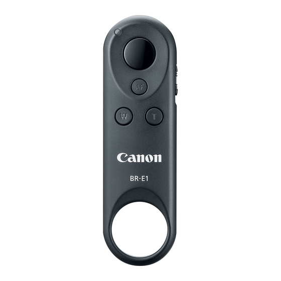 Canon BR-E1 Instrucciones