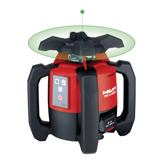 Hilti PR 3-HVSG Manual De Instrucciones