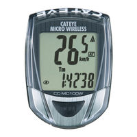 Cateye MICRO Wireless CC MC100W Manual Del Usuario