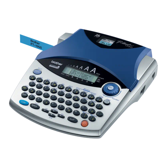 Brother P-touch 1950 Guia Del Usuario