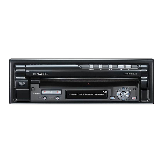 Kenwood KVT-719DVD Manual De Instrucciones