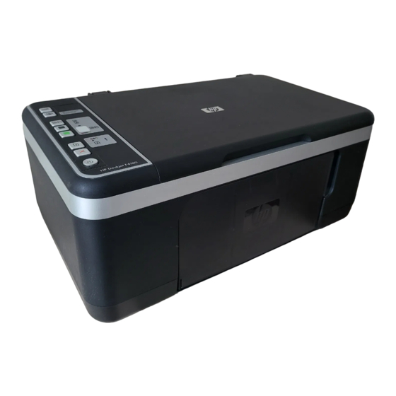 HP Deskjet F4100 All-in-One Serie Manual De Instrucciones