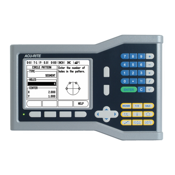 ACU-RITE VUE Manual De Referencia