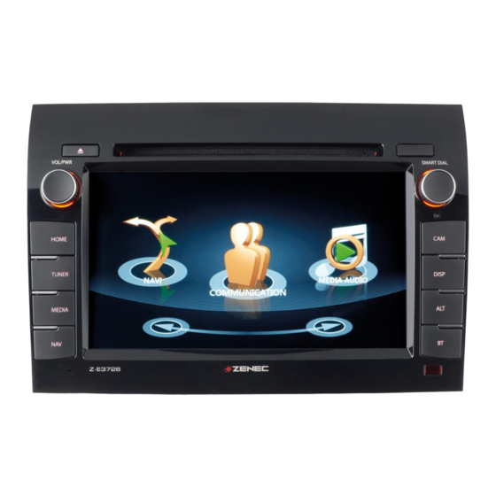ZENEC Z-E3726 Guía Rápida Del Dispositivo