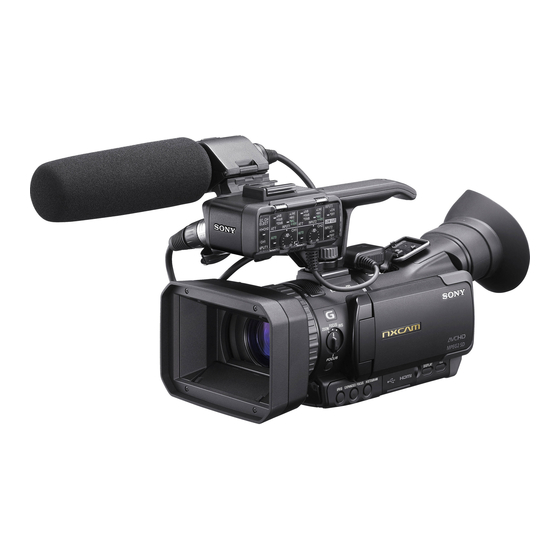 Sony nxcam HXR-NX70E Manual De Instrucciones