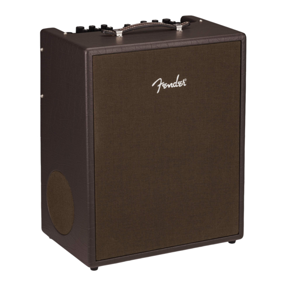 Fender ACOUSTIC JUNIOR Manual De Instrucciones