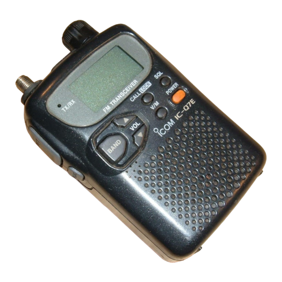 Icom IC-Q7E Manual De Instrucciones