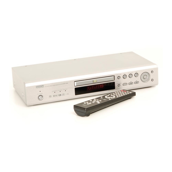 Denon DVD-1400 Instrucciones De Funcionamiento