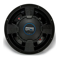 Kicker CompVX CVX10 Manual Del Propietário