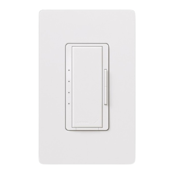Lutron RadioRA Guía De Preparación