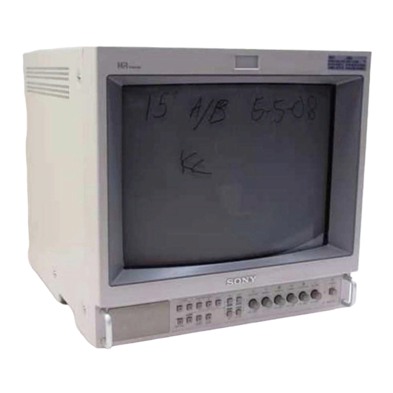 Sony PVM-1353MD Manuales