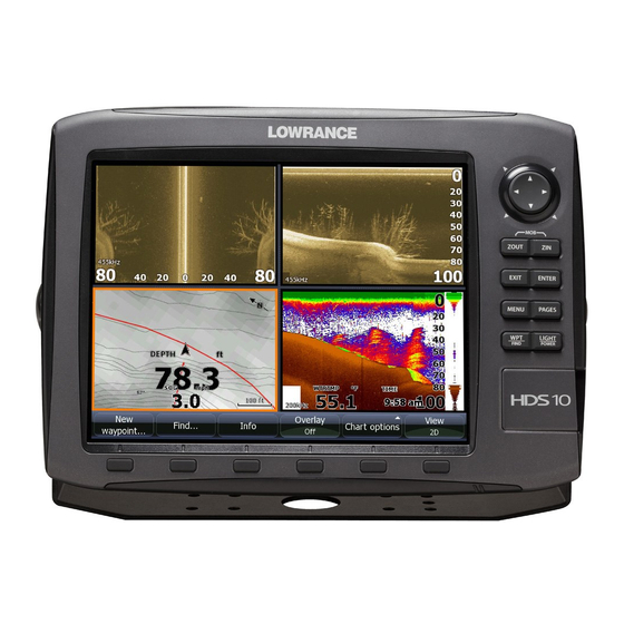 Lowrance HDS-8 Guia De Inicio Rapido