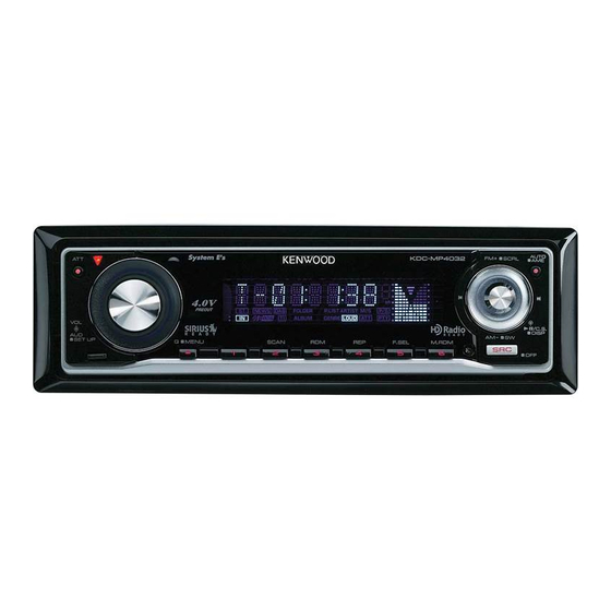 Kenwood KDC-MP4032 Manual De Instrucciones