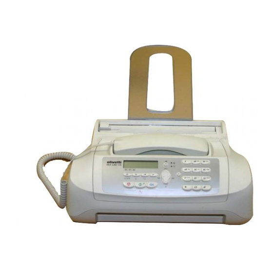 Olivetti Fax-Lab 115 Manual Del Usuario