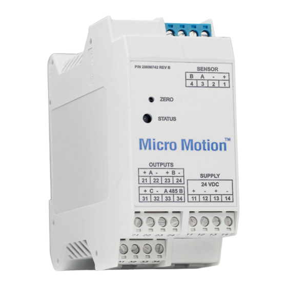 Emerson Micro Motion 1500 Manual De Configuración Y Uso