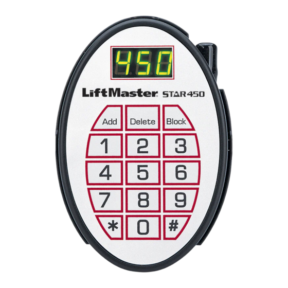 LiftMaster STAR 450-315 Manuales