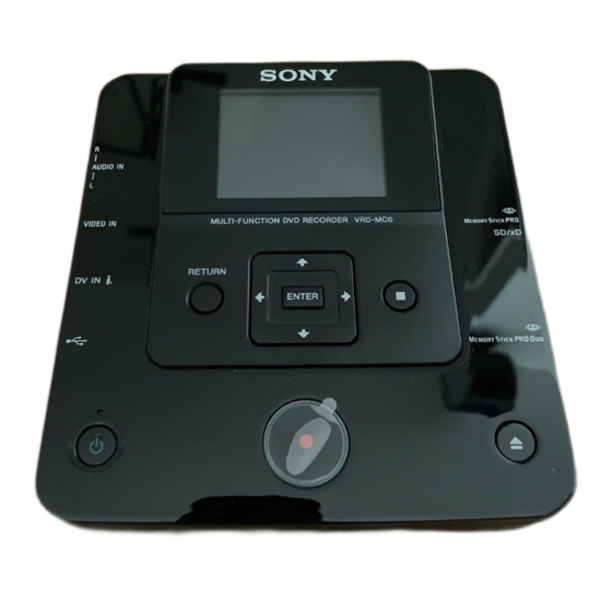 Sony VRD-MC6 Manual De Instrucciones