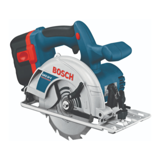 Bosch GKS 24 V PROFESSIONAL Instrucciones De Servicio