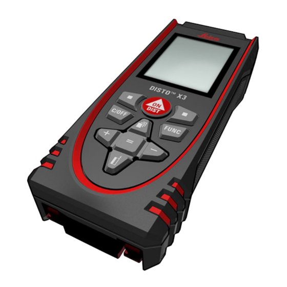 Leica Geosystems DISTO X3 Manual Del Usuario