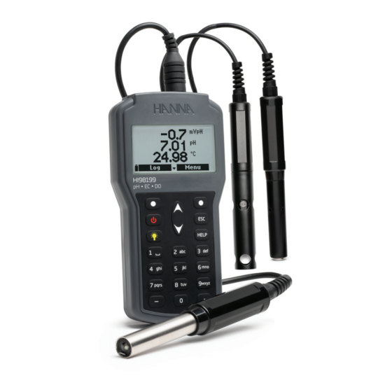 Hanna Instruments HI98199 Manual De Instrucciones