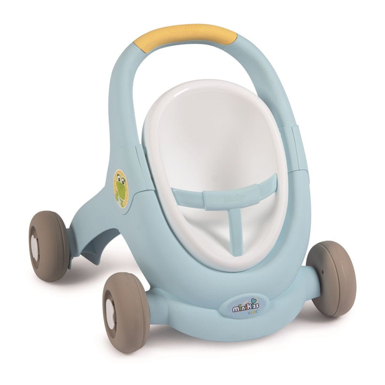 Smoby Little Baby Walker 3 in 1 + Baby Doll Manual De Instrucciones