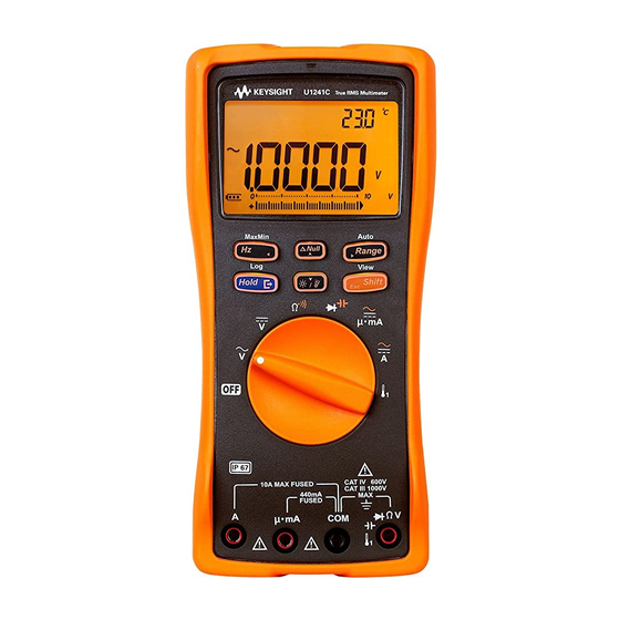 Keysight U1241C Guia De Inicio Rapido