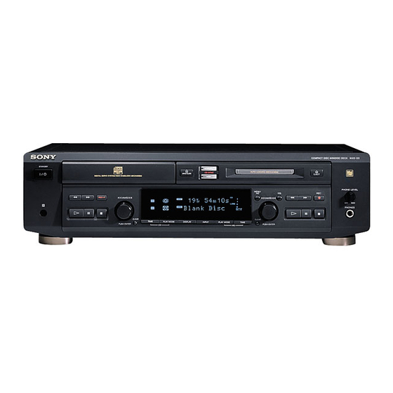 Sony MXD-D3 Manual De Instrucciones