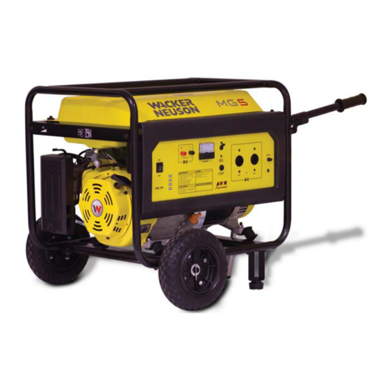 Wacker Neuson MG5 Manual Del Operador