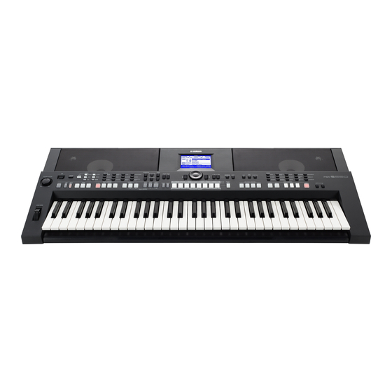 Yamaha PSR-S650 Manuales