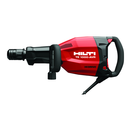 Hilti TE 1000-AVR Manual De Instrucciones