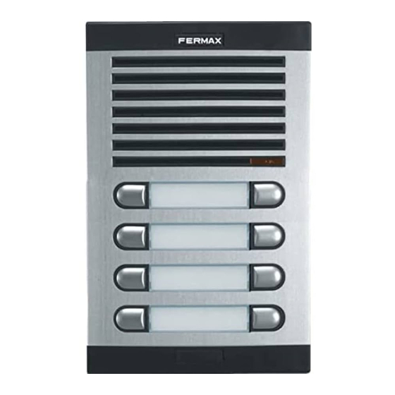 Fermax CITY CLASSIC PANEL S1 V Manual De Instrucciones