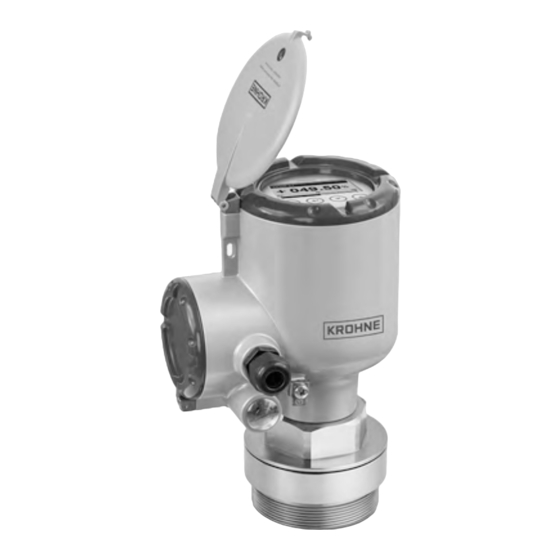 KROHNE OPTIWAVE 6500 C Hoja De Datos Técnica