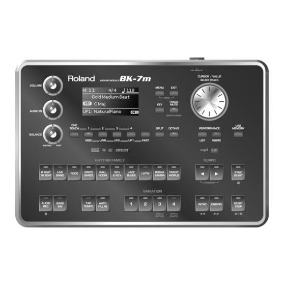 Roland BK-7M Manual De Usuario