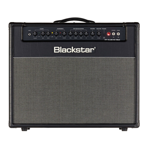 Blackstar Amplification HT CLUB 40 MkII El Manual Del Propietario