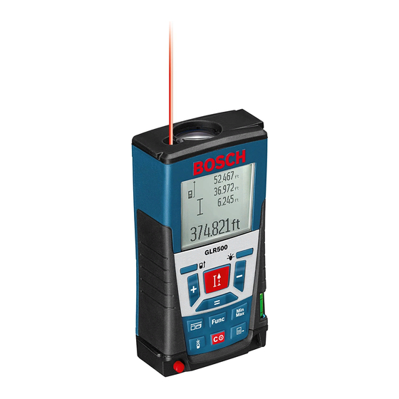 Bosch GLR500 Instrucciones De Funcionamiento Y Seguridad